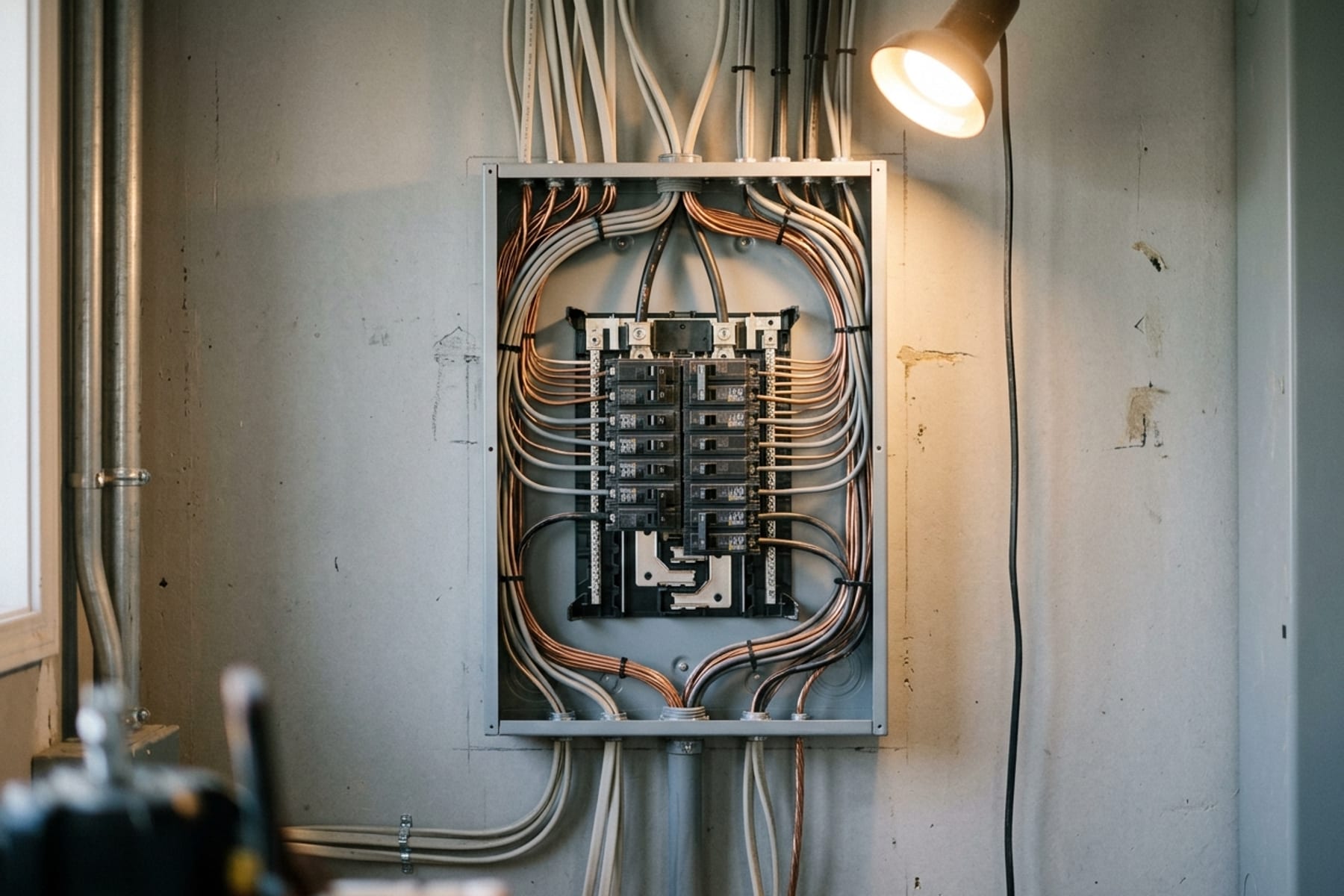 Circuits spécialisés reliés à un tableau électrique remplacé