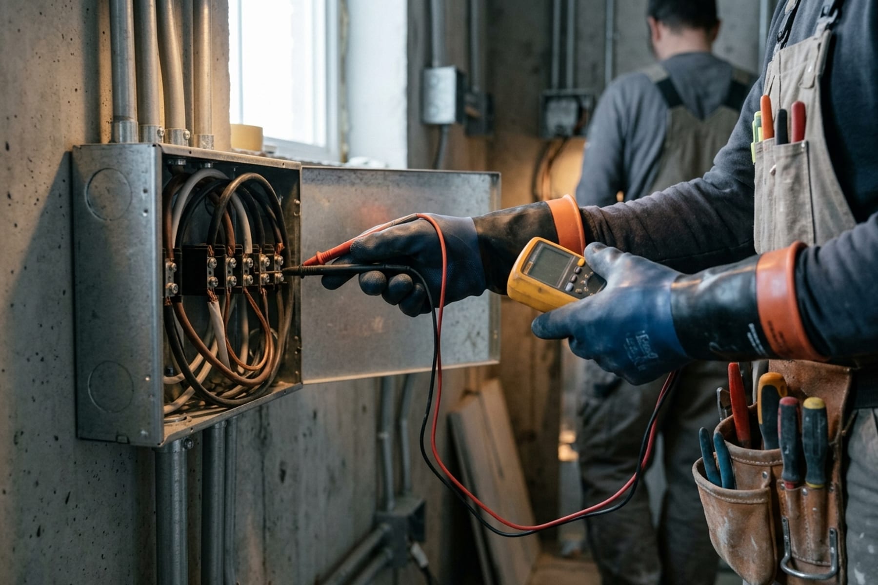 Tracé technique figurant une recherche de défaut sur un circuit électrique